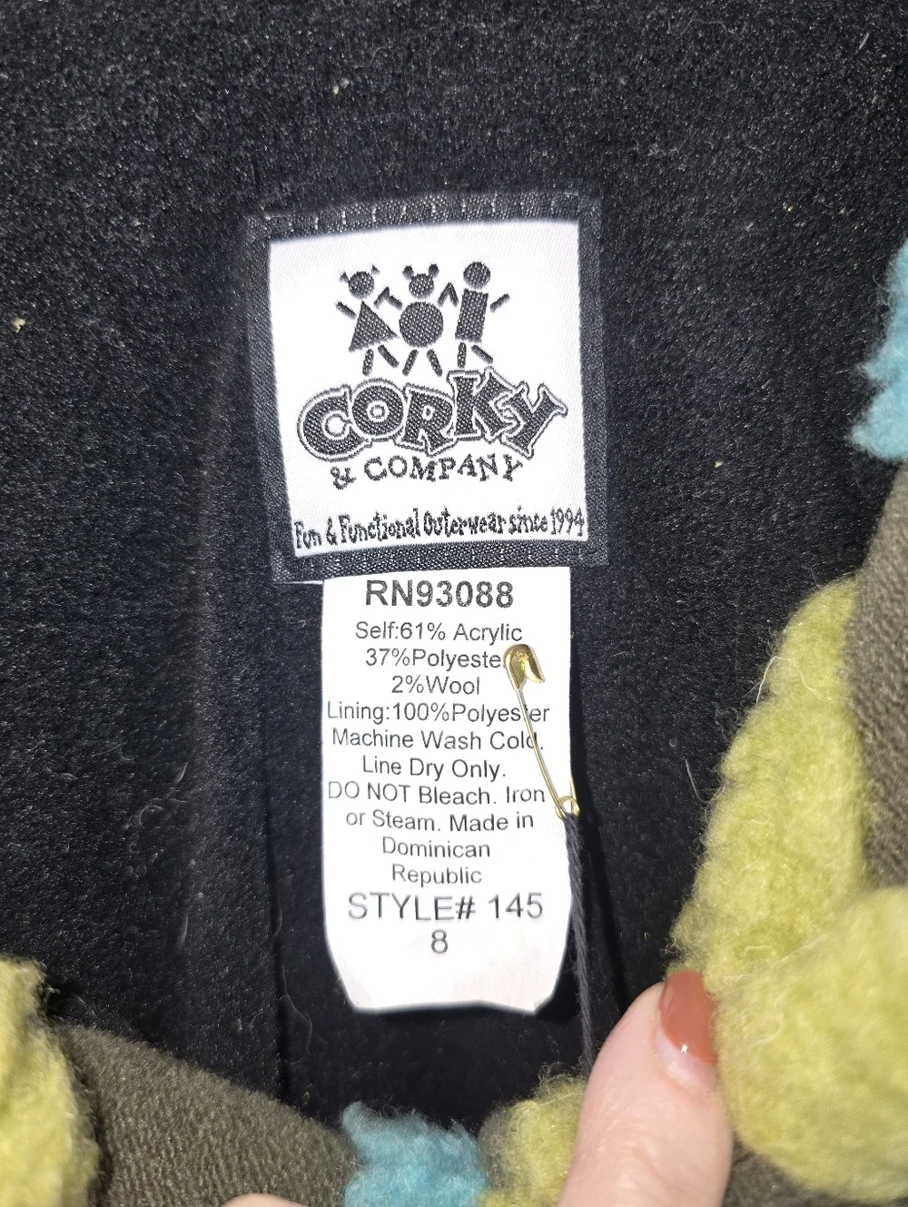 Corky & Company Girls Swing Coat NWT Polka Dot Fleece Jacket w/ Hat Size 8